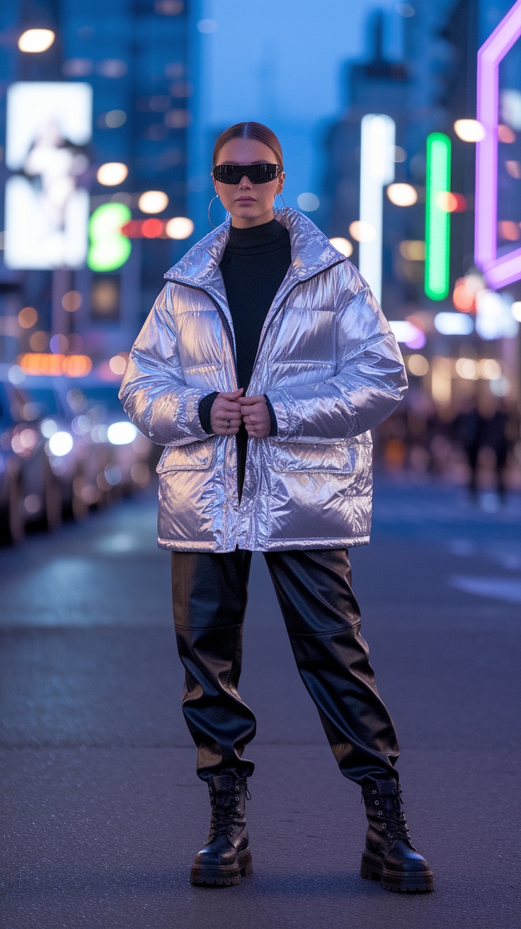 Metallic Jacket Outfit: Styling Ideas for Any Season outfit idea