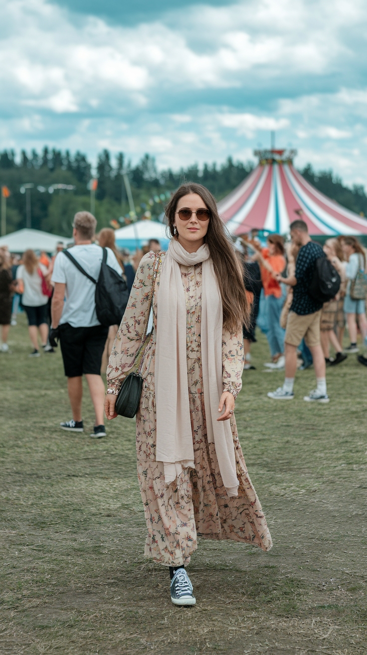 Elegant Modest Festival Outfits for Every Style outfit idea