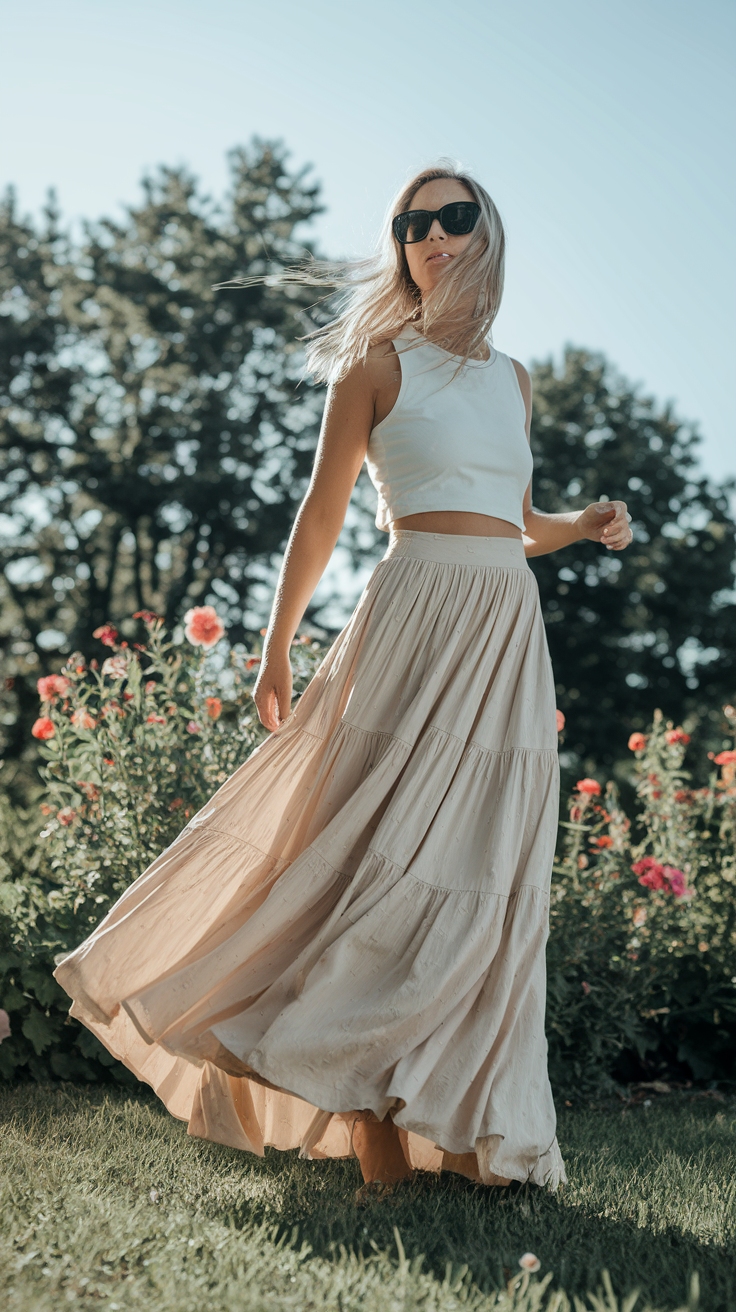Outfit Inspo Maxi Skirt for Effortless Elegance outfit idea