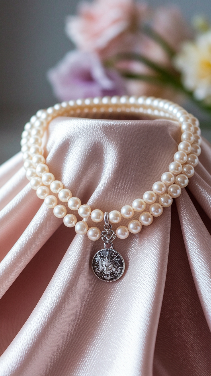 Elegant Pearl Necklace with Charm to Elevate Style outfit idea