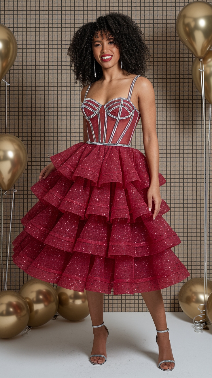 Choosing the Ideal Red Bday Dress for Your Celebration outfit idea
