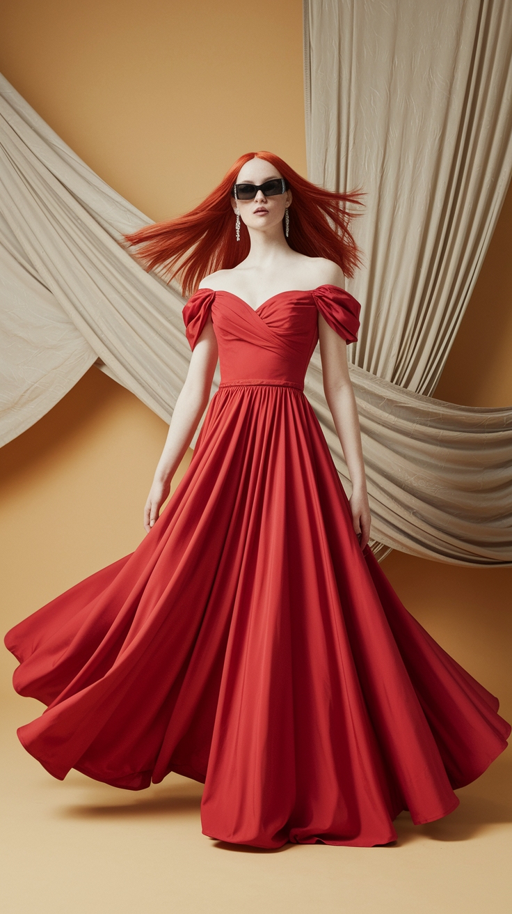 Red Dress Red Hair: Perfect Pairings for Your Look outfit idea