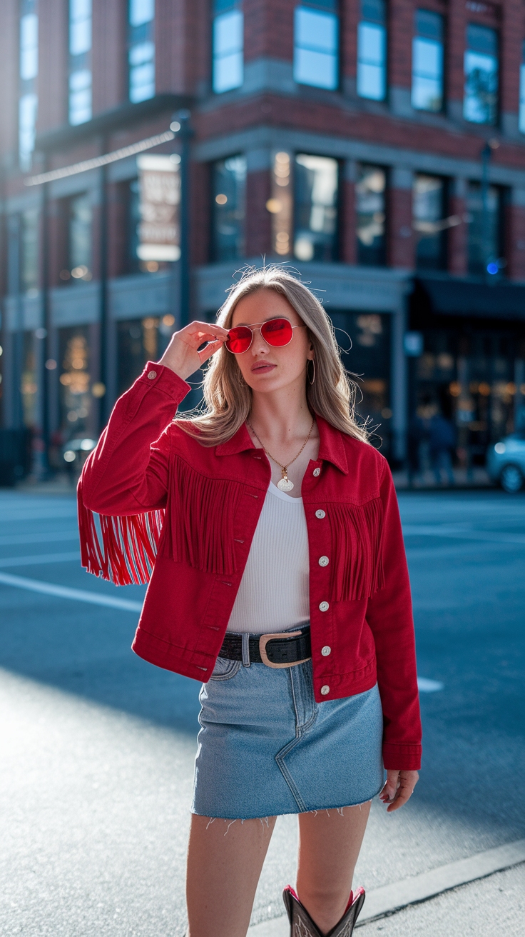 Red Nashville Outfit: Country Chic Inspiration outfit idea