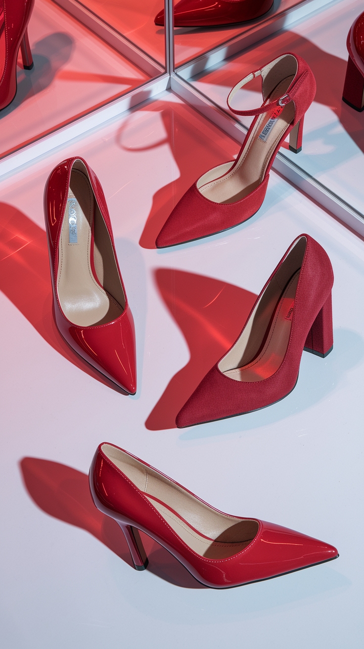 How to Choose the Perfect Red Shoes Heels outfit idea