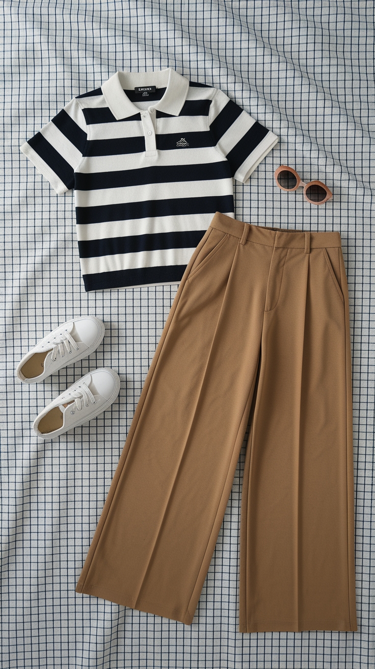 Stylish Retro Polo Outfit Women Will Love This Summer outfit idea