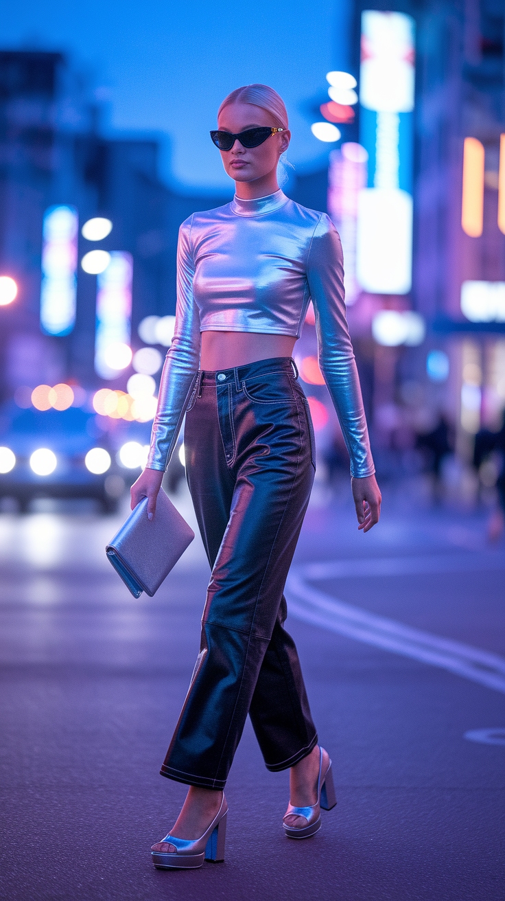 Versatile Silver Top Outfit Ideas for Every Wardrobe outfit idea