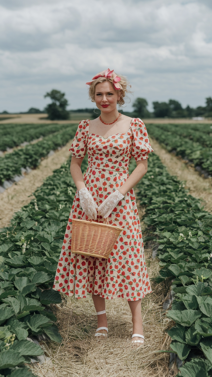 Strawberry Festival Outfits for a Sweet Summer Vibe outfit idea