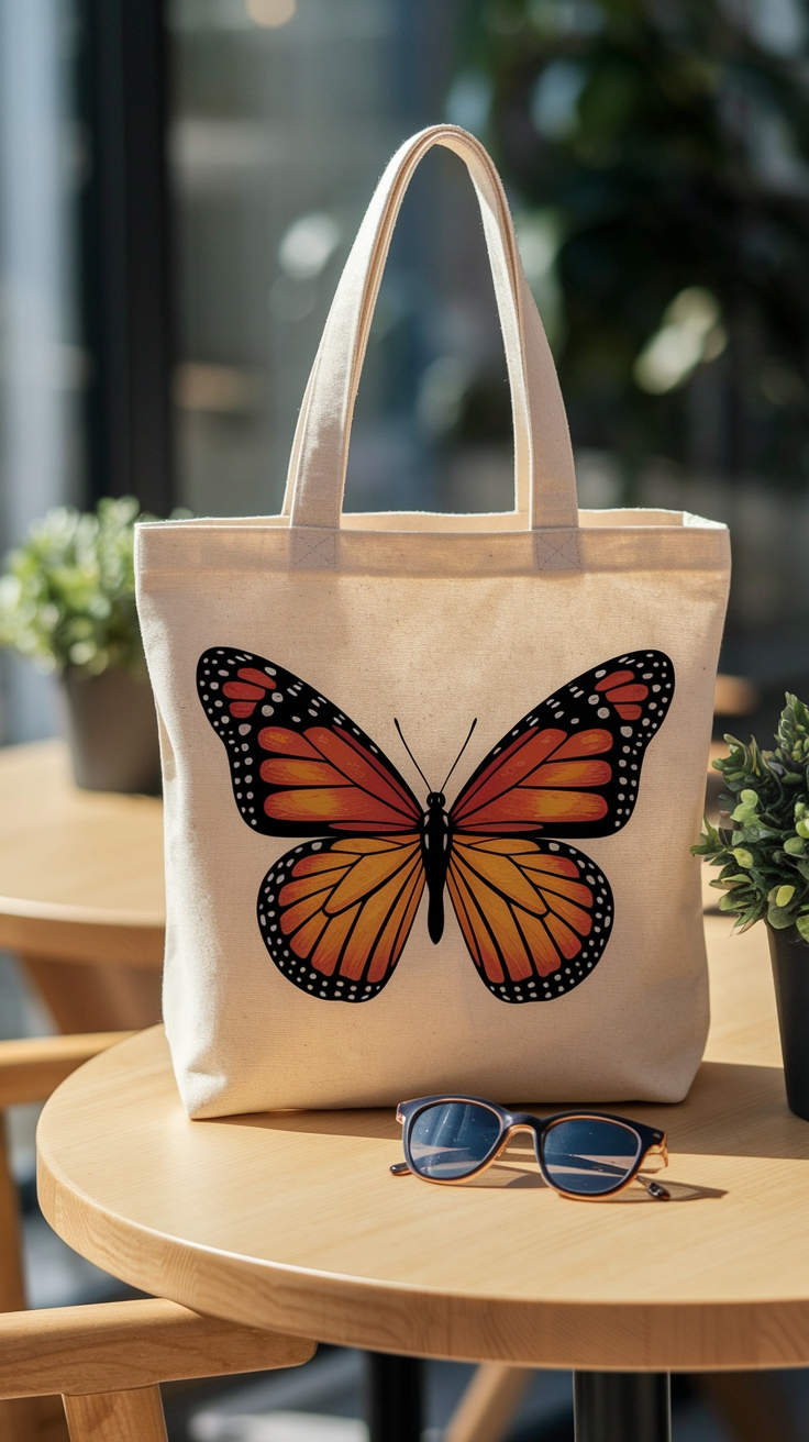 Tote Bag Butterfly Design: Whimsical Touch to Your Style outfit idea