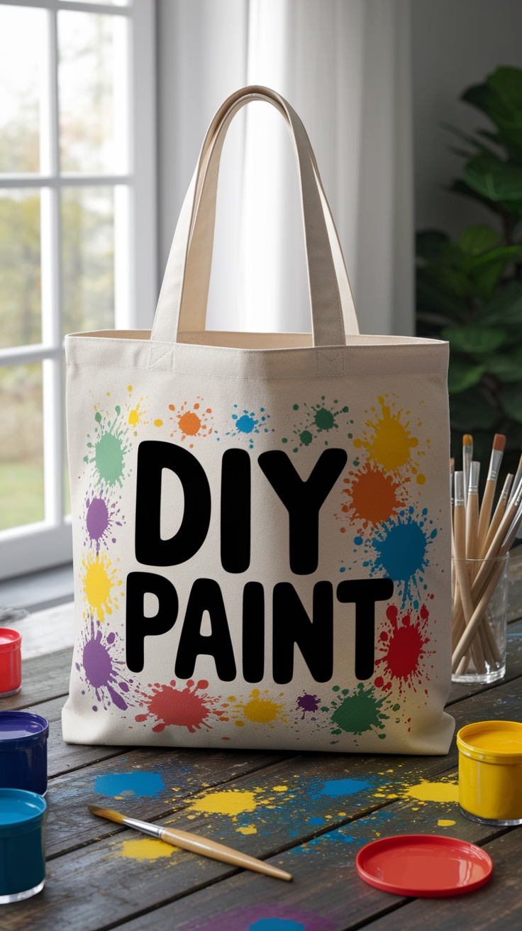 Tote Bag Design DIY Paint: Personalize Your Creation outfit idea