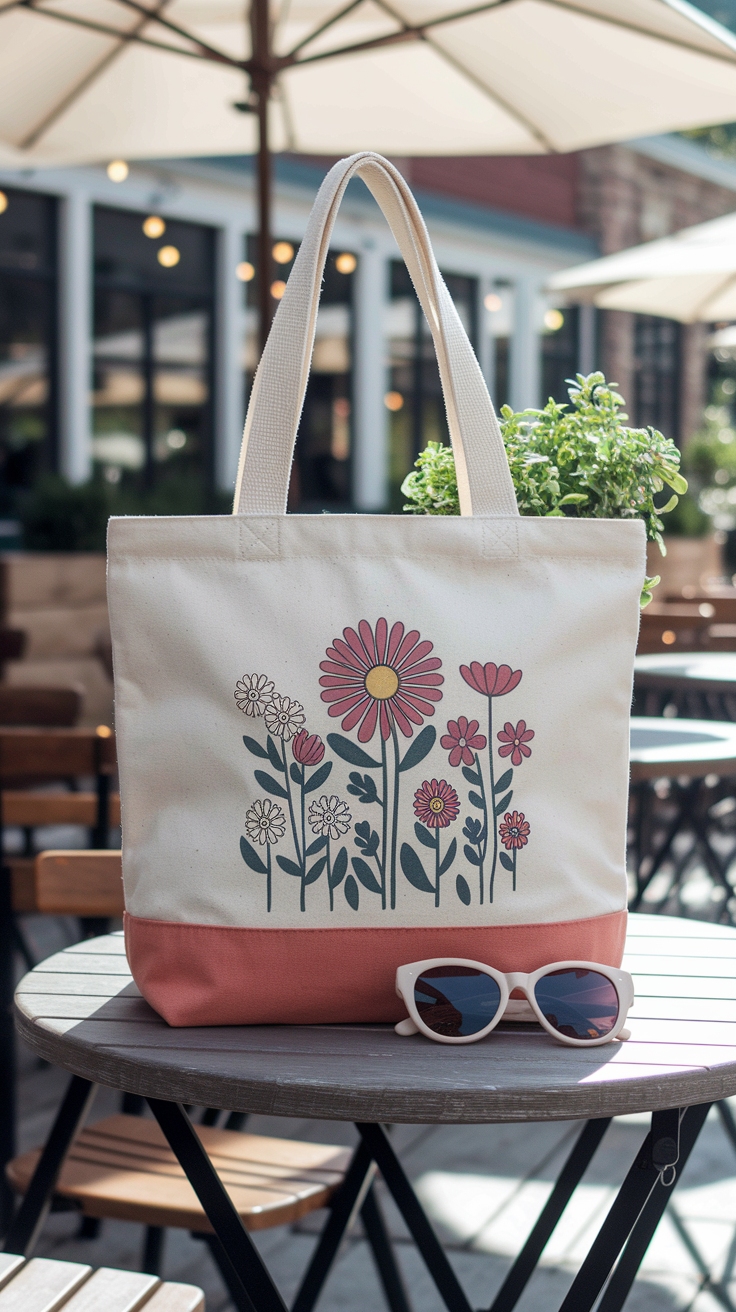 H2: Stylish Tote Bag Flower Design for Every Occasion outfit idea