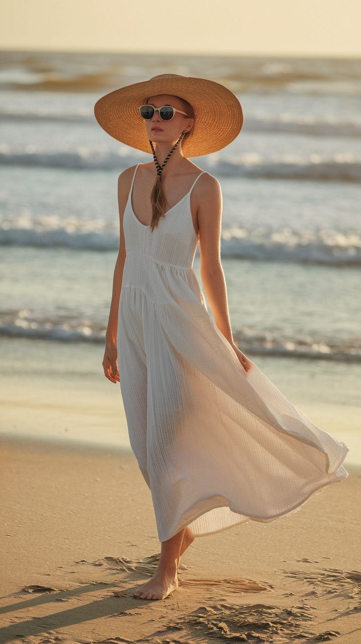 Elevate Your White Maxi Dress Outfit Casual Style outfit idea
