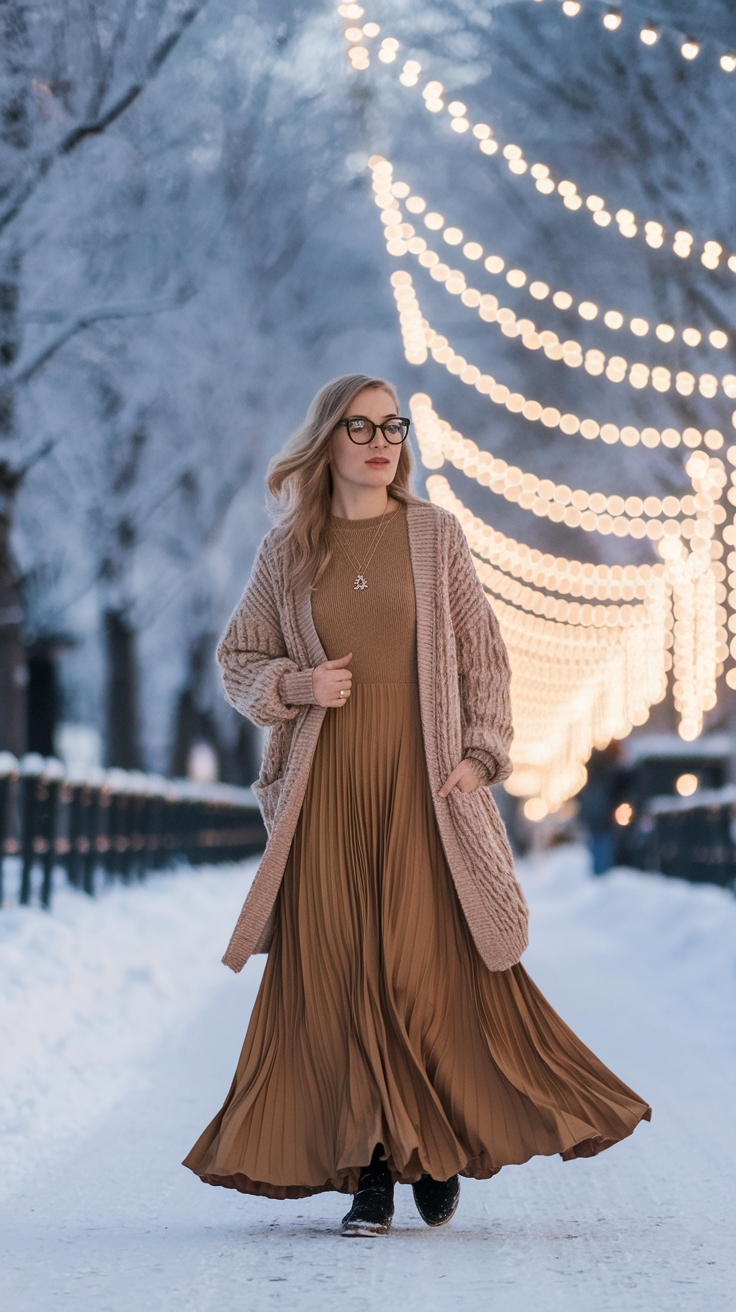 Cozy and Chic Winter Maxi Dresses for 2023 outfit idea