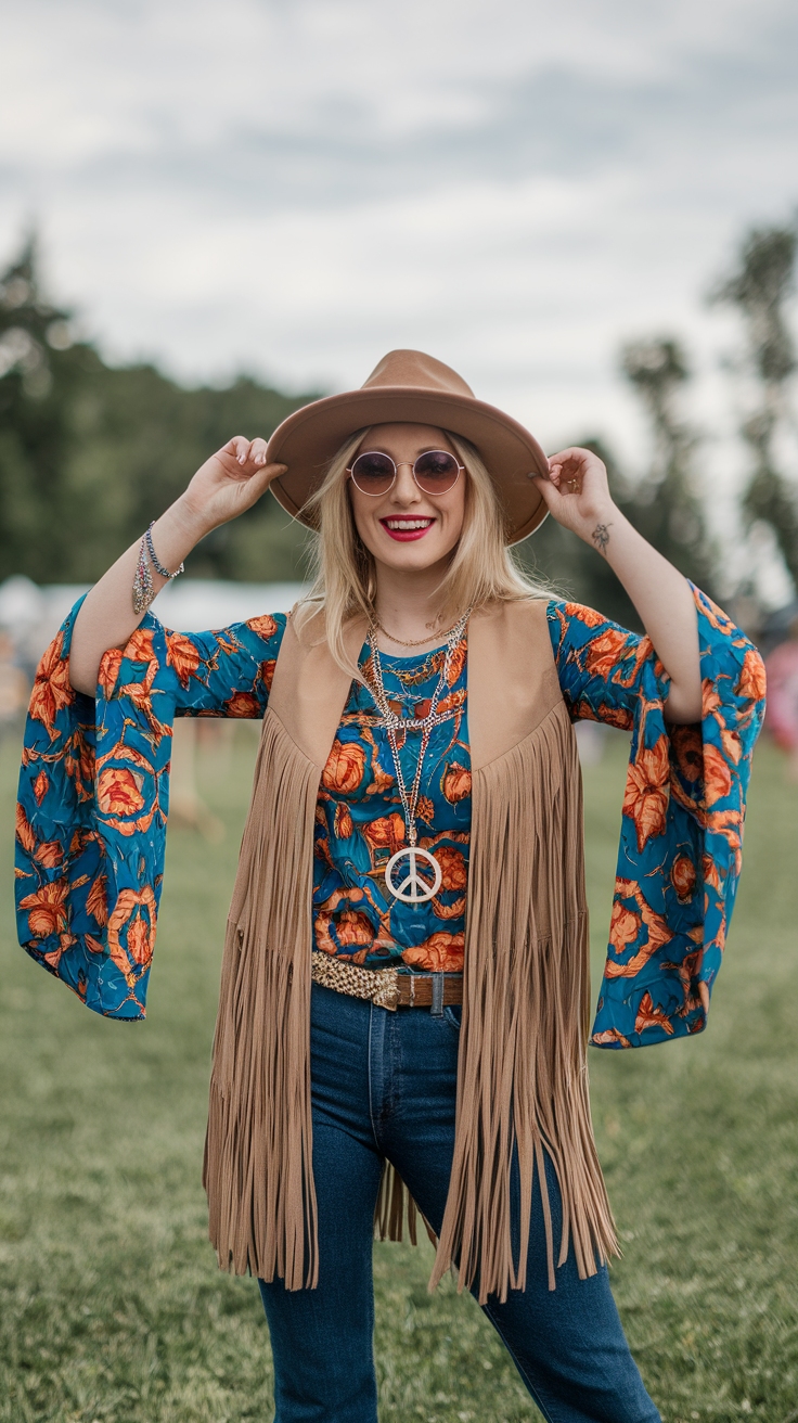 Woodstock Festival Outfits: Channel the 60s Spirit outfit idea