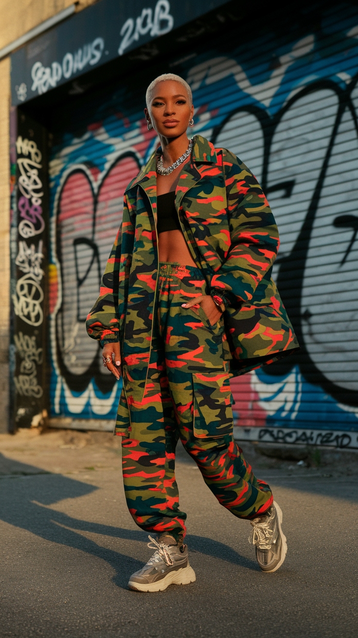Unique Y2K Camo Outfits for a Retro Look outfit idea