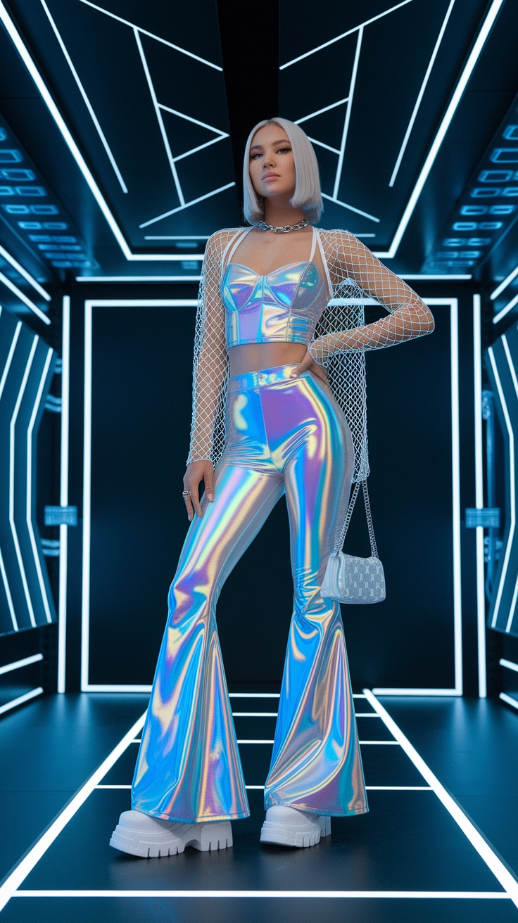 Y2K Futuristic Fashion: A Trendy Throwback Revival outfit idea