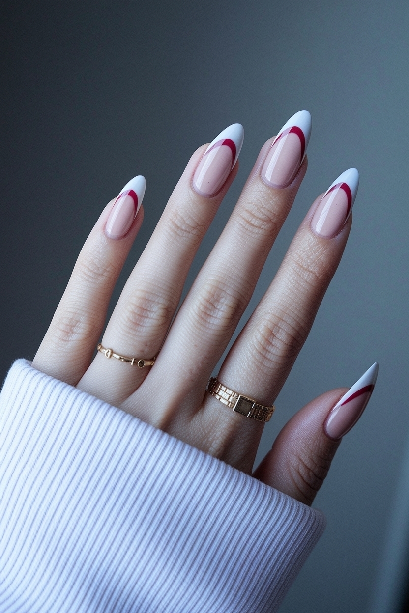 Almond Nails Trendy French Tip: Stay Ahead of the Curve outfit idea