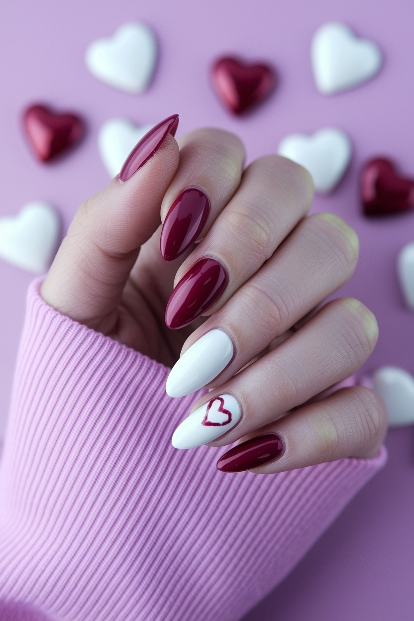 Almond Shaped Valentines Day Nails: Love in Every Detail outfit idea