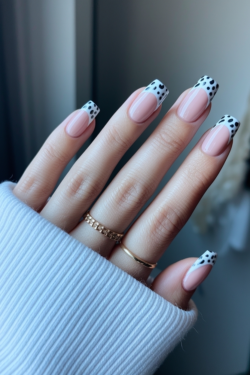Animal Print French Tip Nails: Bold and Trendy Designs outfit idea