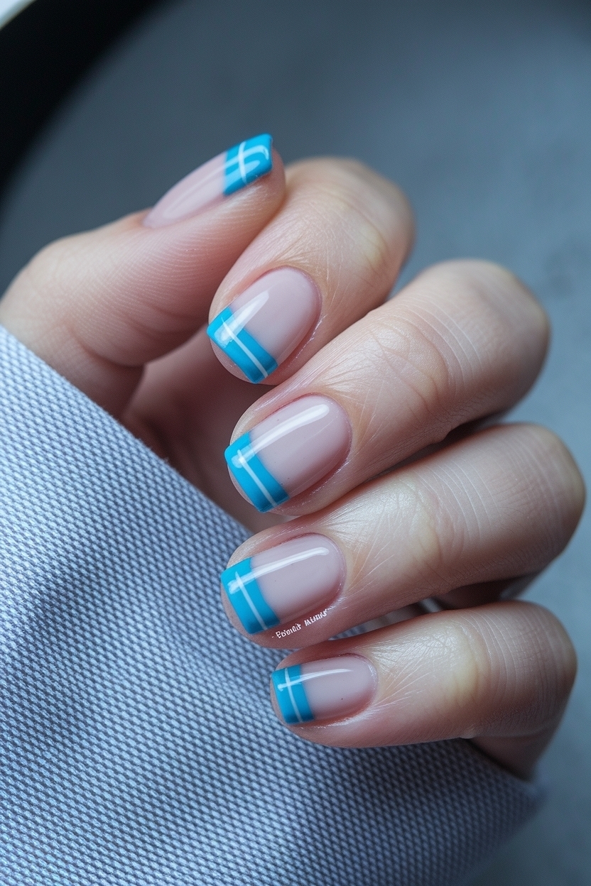 Trendy Styles: Baby Blue Nails French Tip You Need to Try outfit idea