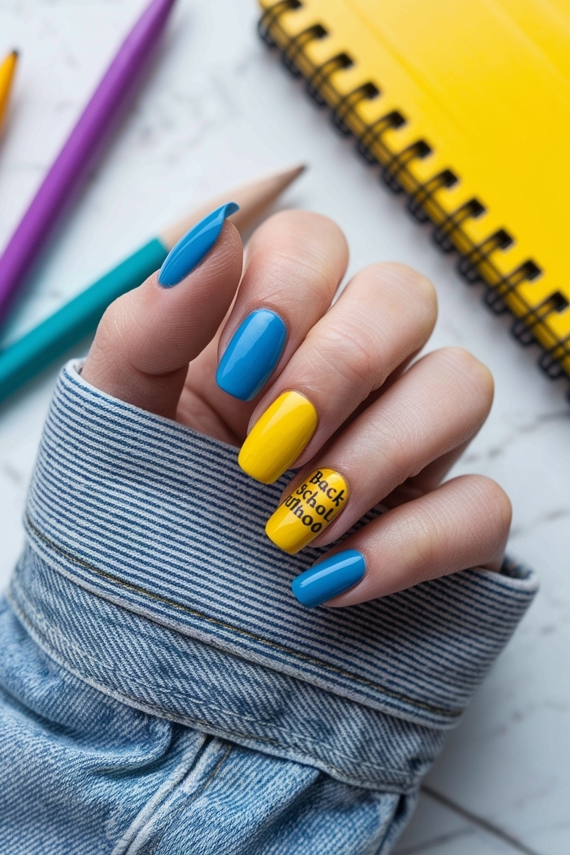 Back to School Nails Short: Cute and Convenient Styles outfit idea