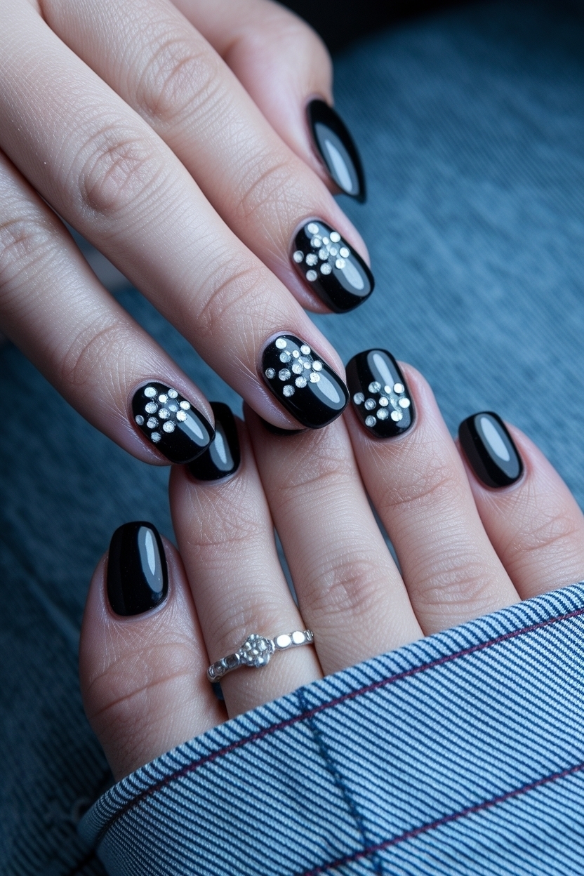 Black Toe Nails with Design: Making a Bold Statement outfit idea