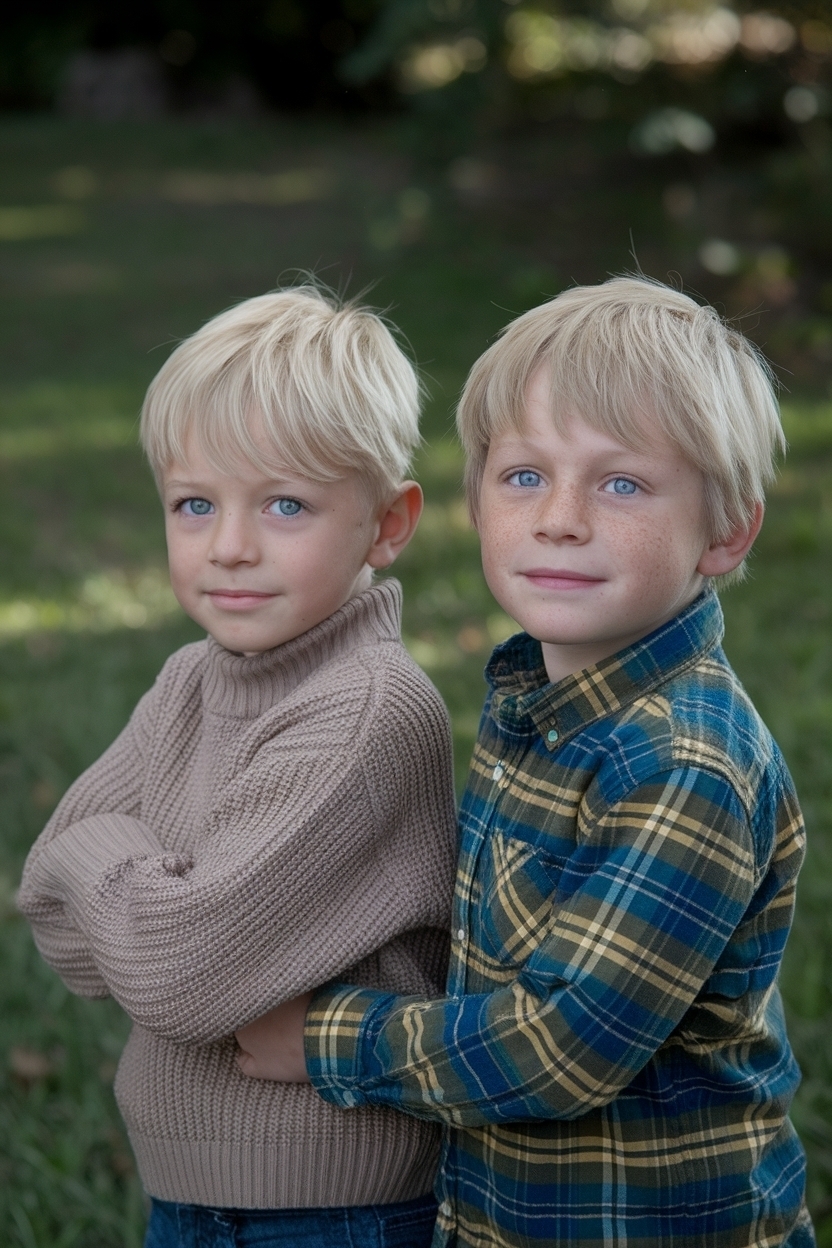 Trendy Looks for Boys with Blonde Hair and Blue Eyes outfit idea