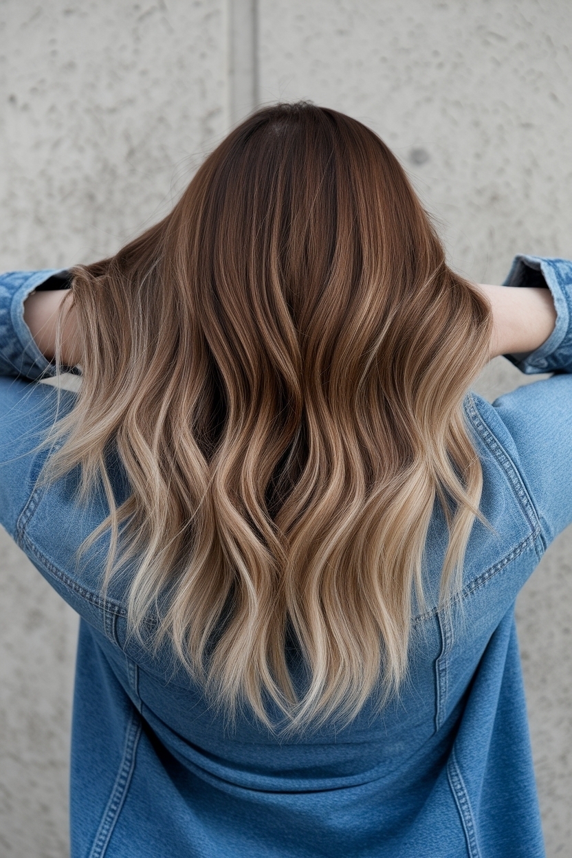 Brown on Top Blonde on Bottom Hair Styling Tips outfit idea