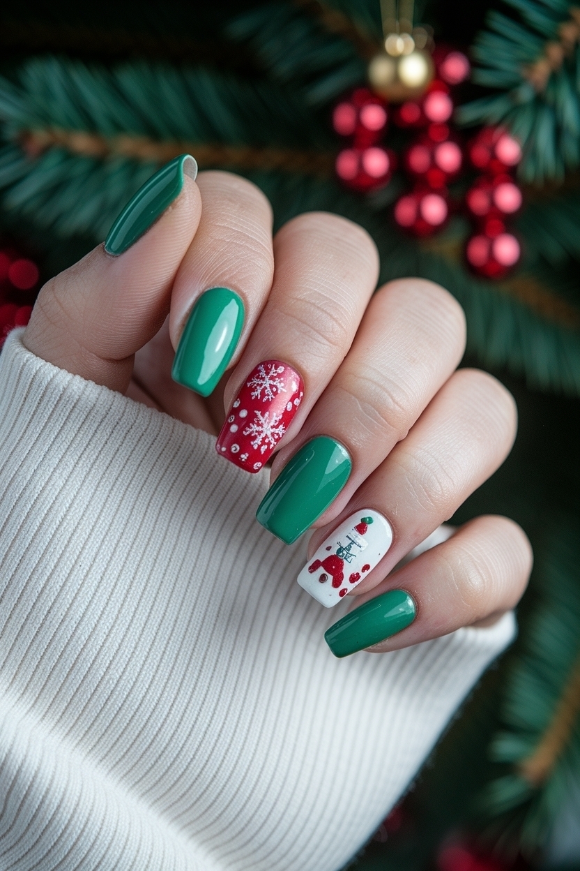 Christmas Nails for Short Nails: Perfect Holiday Styles outfit idea