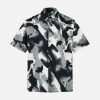 Concert Outfit Abstract Tie-Dye Print Shirt