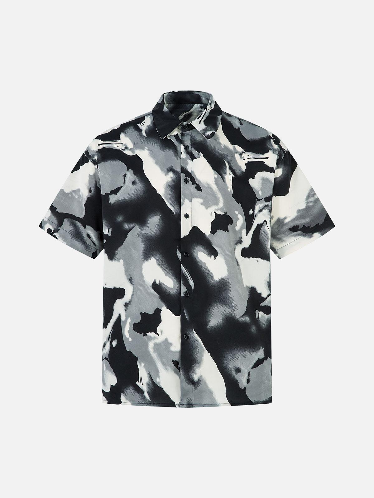 Concert Outfit Abstract Tie-Dye Print Shirt Concert Outfit Abstract Tie-Dye Print Shirt