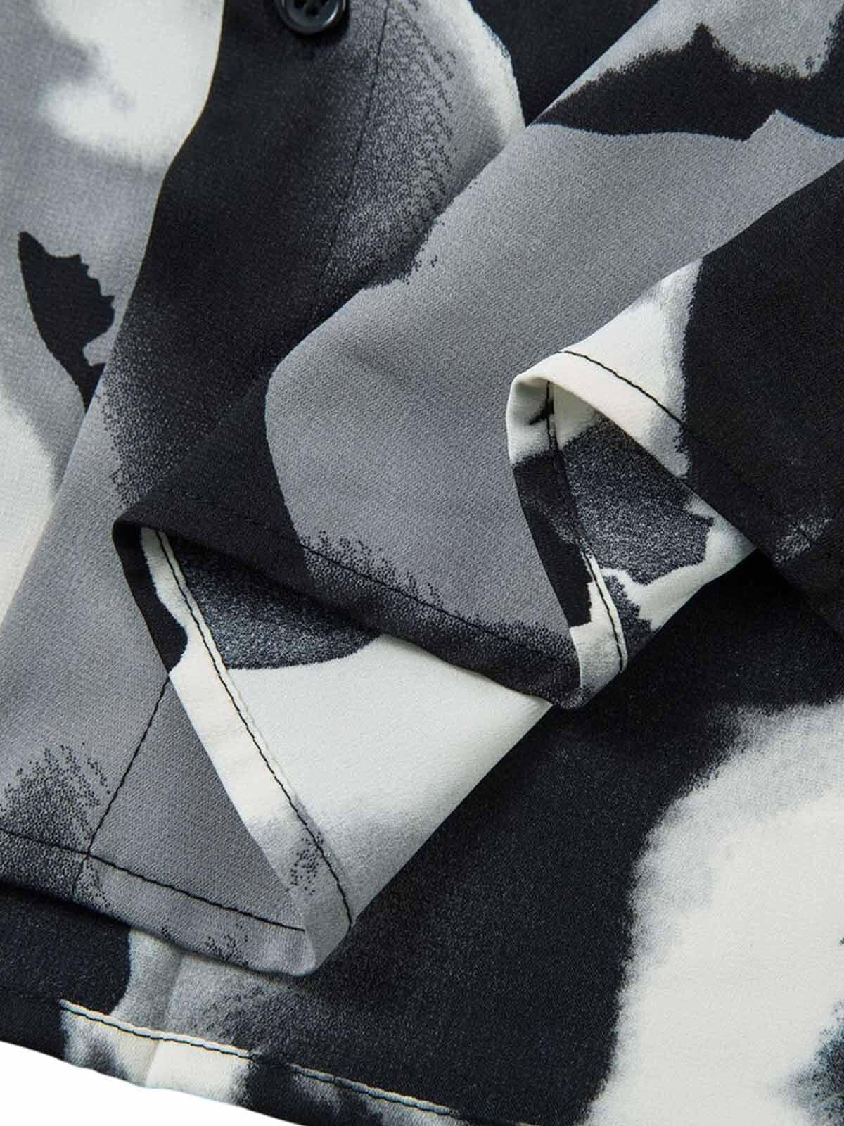 Concert Outfit Abstract Tie-Dye Print Shirt Concert Outfit Abstract Tie-Dye Print Shirt