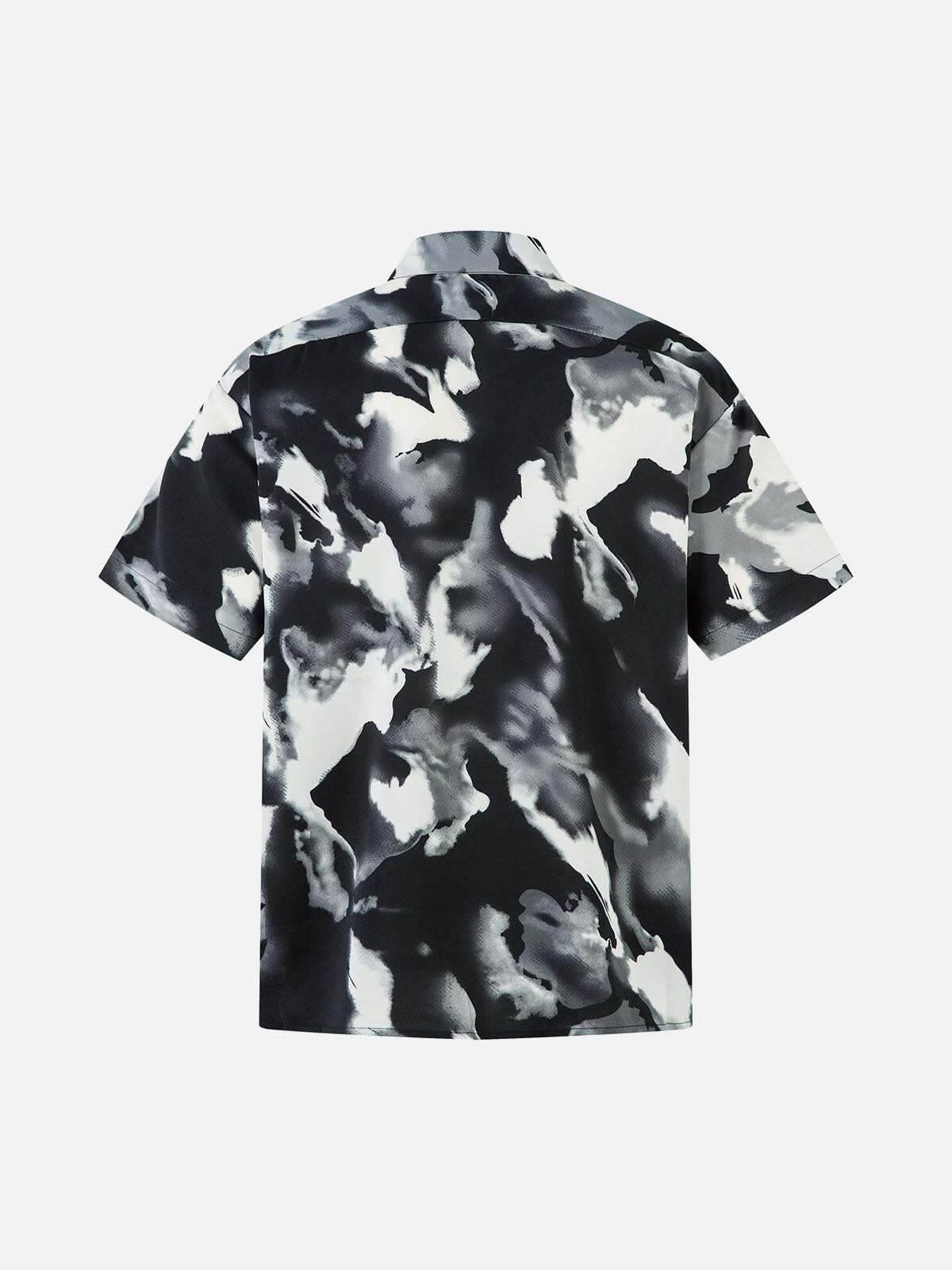 Concert Outfit Abstract Tie-Dye Print Shirt Concert Outfit Abstract Tie-Dye Print Shirt