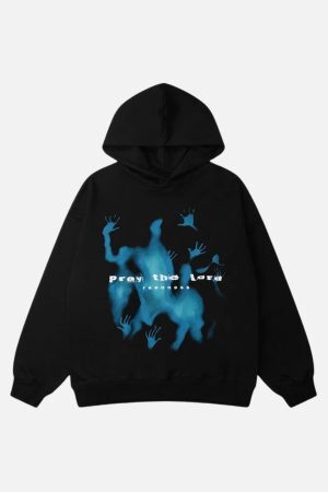 Concert Outfit Abstraction Shadow Print Hoodie