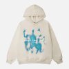 Concert Outfit Abstraction Shadow Print Hoodie