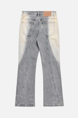 Concert Outfit Acid Wash Spray Baggy Jeans