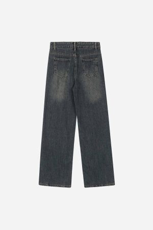 Concert Outfit Airbrushed Pentagram Applique Jeans