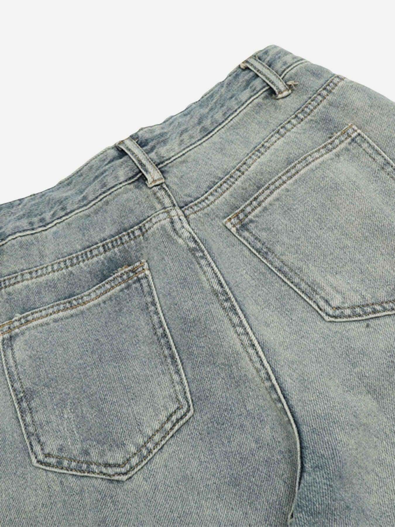 Concert Outfit Airbrushed Pentagram Applique Jeans Concert Outfit Airbrushed Pentagram Applique Jeans