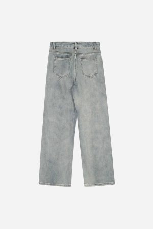 Concert Outfit Airbrushed Pentagram Applique Jeans