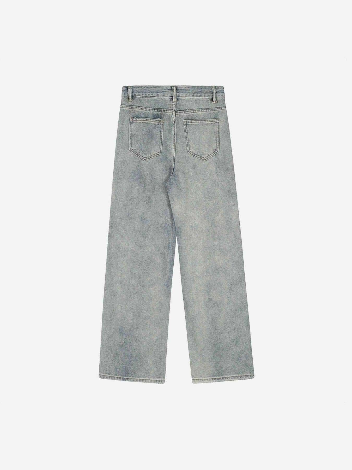 Concert Outfit Airbrushed Pentagram Applique Jeans Concert Outfit Airbrushed Pentagram Applique Jeans