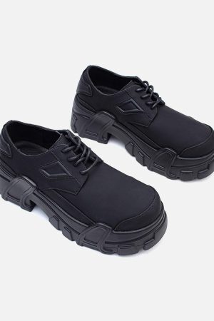Concert Outfit All-Black Platform Shoes