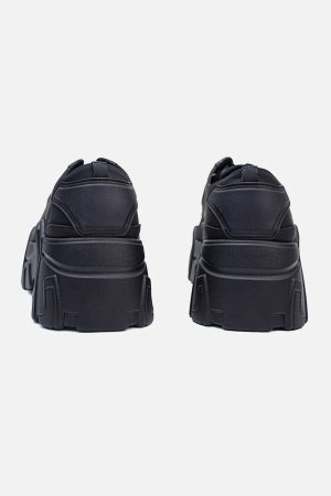 Concert Outfit All-Black Platform Shoes