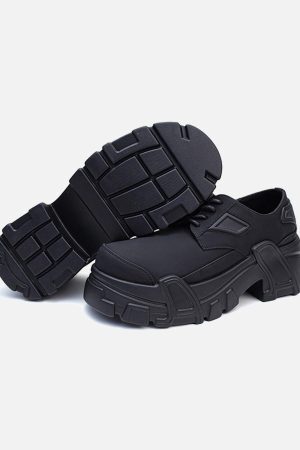 Concert Outfit All-Black Platform Shoes