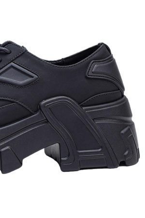 Concert Outfit All-Black Platform Shoes