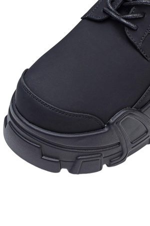 Concert Outfit All-Black Platform Shoes