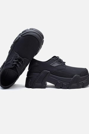 Concert Outfit All-Black Platform Shoes