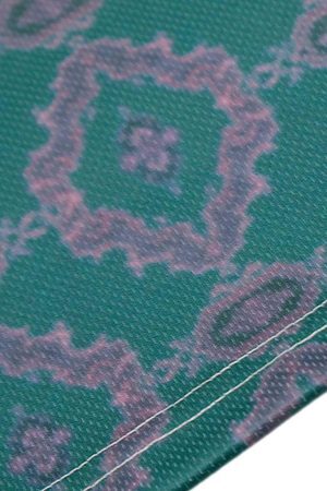 Concert Outfit Always Strive Green Patterned Jersey V-Neck T-Shirt