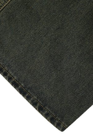 Concert Outfit American Distressed Retro Multi-Pocket Workwear Washed Jeans