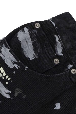 Concert Outfit American Graffiti Letter Print Jeans