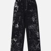 Concert Outfit American Graffiti Letter Print Jeans