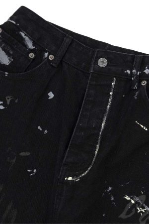 Concert Outfit American Graffiti Letter Print Jeans